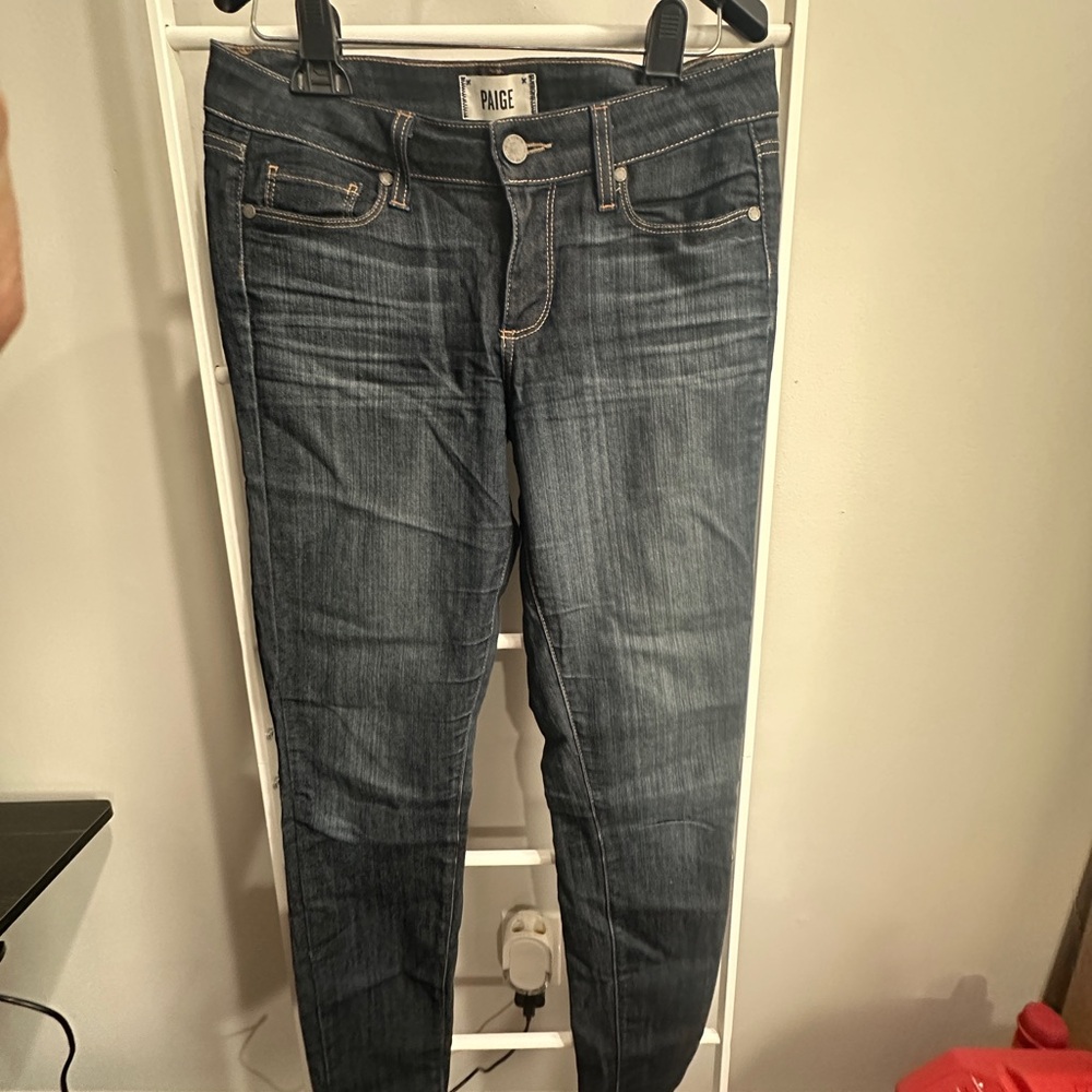 PAIGE Women's Deep Indigo Skinny Jeans